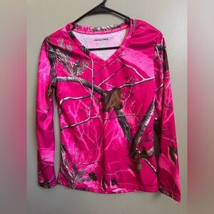Realtree Women's Pink Camo Long Sleeve Top